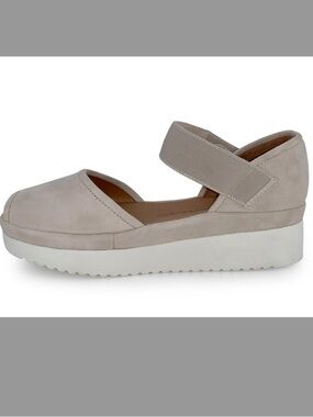 L’Amour DesPieds Amadour peep toe adjustable women’s sandal beige 7.5